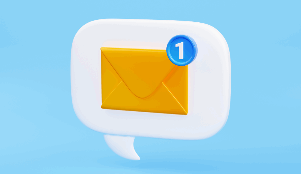 Illustration d'une notification email